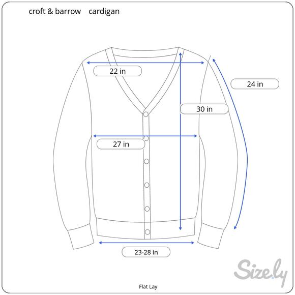 Vintage 80's Croft & Barrow Chunky Knit Tweed Cardigan V Neck Gold Tone Buttons - Picture 9 of 9